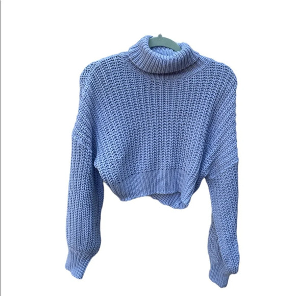 NWOT SHEIN CROPPED TURTLENECK SWEATER - Picture 1 of 2